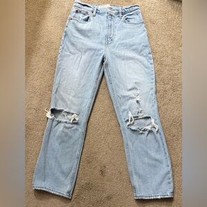 Abercrombie & Fitch Ankle Straight Ultra High Rise Jeans SZ 4/27